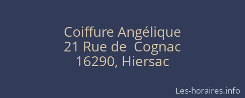 Coiffure Angélique