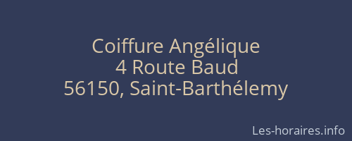 Coiffure Angélique