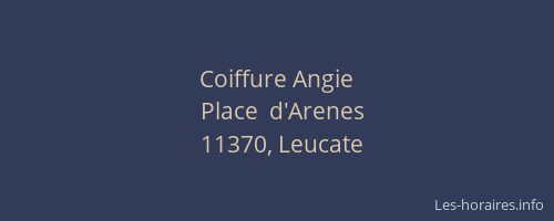 Coiffure Angie