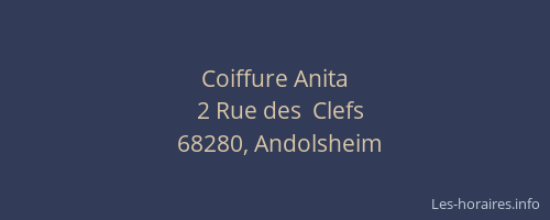 Coiffure Anita
