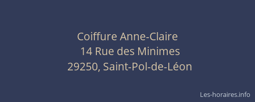 Coiffure Anne-Claire