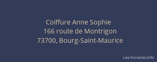 Coiffure Anne Sophie