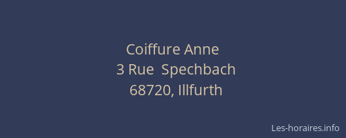 Coiffure Anne