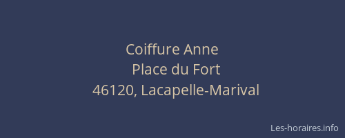 Coiffure Anne