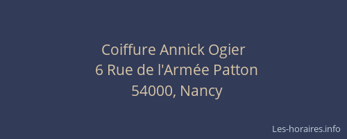 Coiffure Annick Ogier
