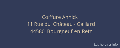 Coiffure Annick