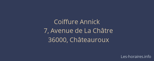 Coiffure Annick