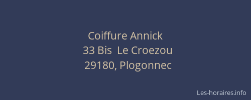 Coiffure Annick