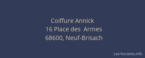 Coiffure Annick