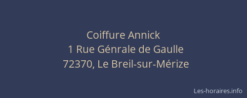 Coiffure Annick