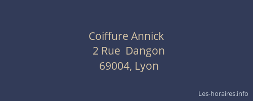 Coiffure Annick