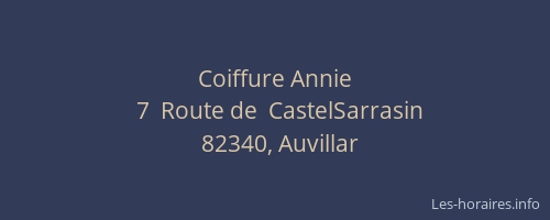 Coiffure Annie