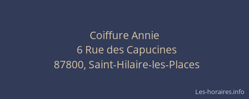 Coiffure Annie