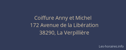Coiffure Anny et Michel