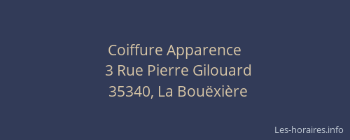 Coiffure Apparence