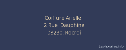 Coiffure Arielle