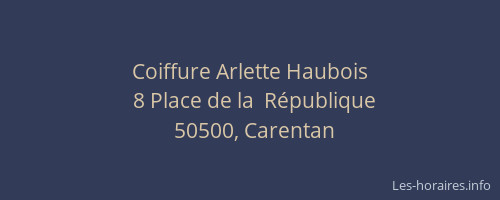 Coiffure Arlette Haubois