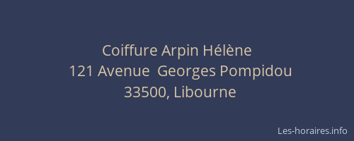 Coiffure Arpin Hélène