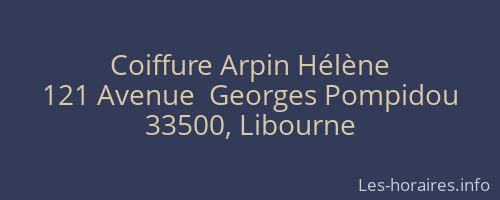 Coiffure Arpin Hélène