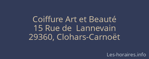 Coiffure Art et Beauté