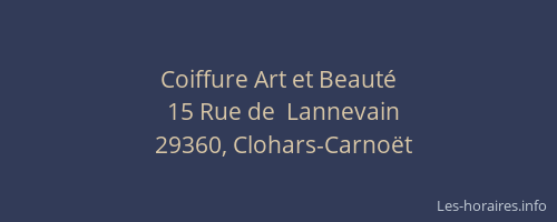 Coiffure Art et Beaut&eacute;