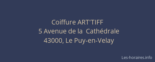 Coiffure ART'TIFF
