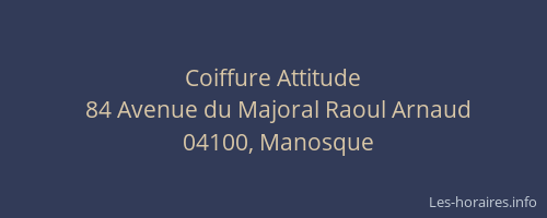 Coiffure Attitude