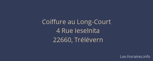 Coiffure au Long-Court