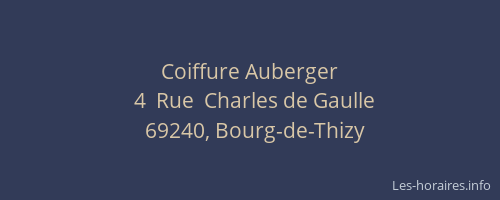 Coiffure Auberger