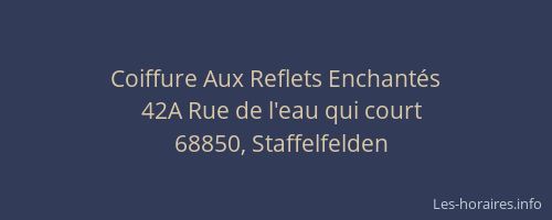 Coiffure Aux Reflets Enchant&eacute;s