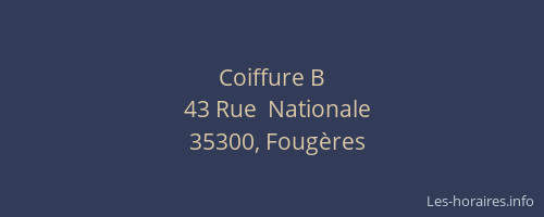 Coiffure B