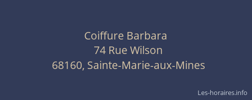 Coiffure Barbara