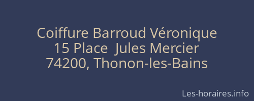 Coiffure Barroud Véronique