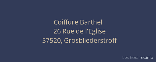 Coiffure Barthel
