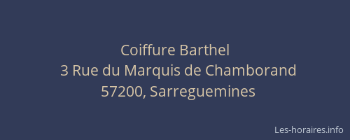 Coiffure Barthel