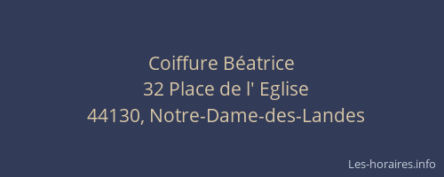 Coiffure Béatrice