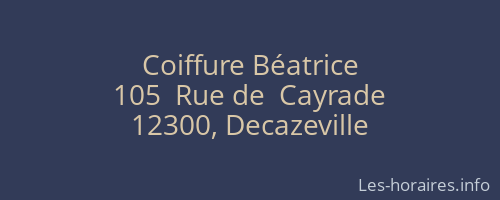 Coiffure Béatrice