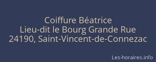 Coiffure Béatrice