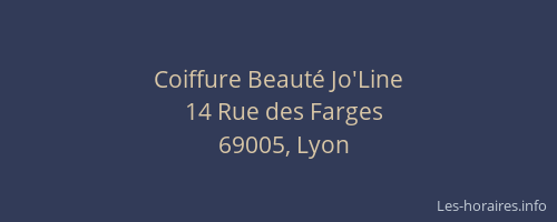 Coiffure Beauté Jo'Line