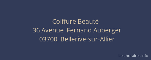 Coiffure Beauté