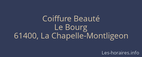 Coiffure Beauté