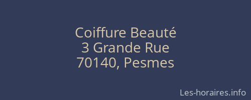 Coiffure Beauté