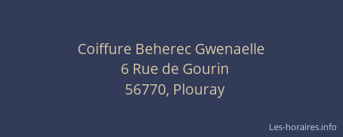 Coiffure Beherec Gwenaelle