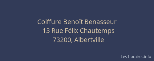 Coiffure Benoît Benasseur