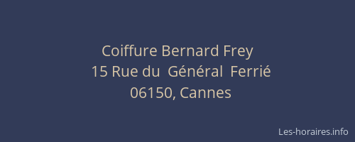 Coiffure Bernard Frey