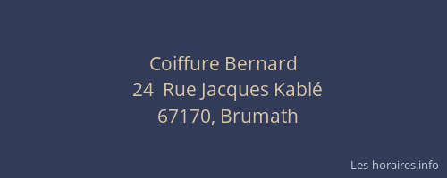 Coiffure Bernard