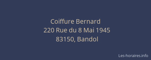 Coiffure Bernard