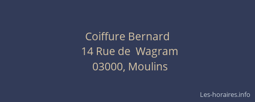 Coiffure Bernard