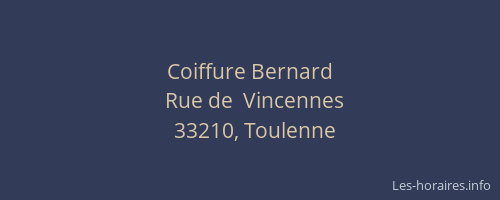 Coiffure Bernard
