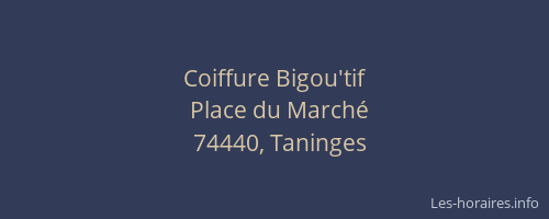 Coiffure Bigou'tif